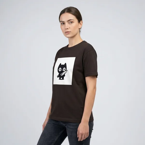 Killer_Cat_Classic_T_Shirt_Coffee_Brown