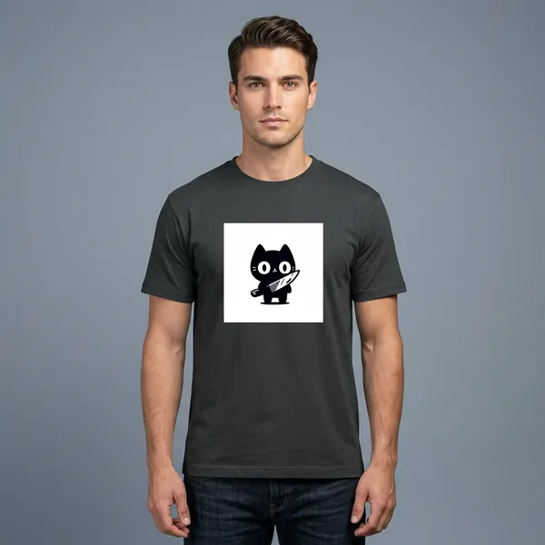 Killer_Cat_Classic_T_Shirt_Steel_Grey