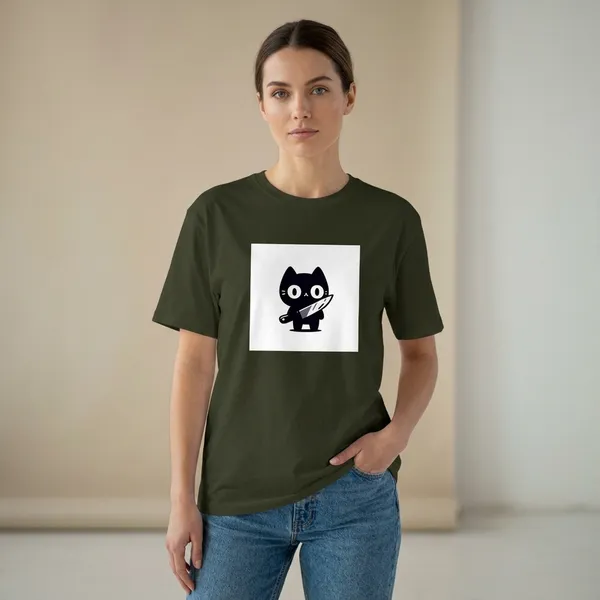 Killer_Cat_Classic_T_Shirt_Olive_Green