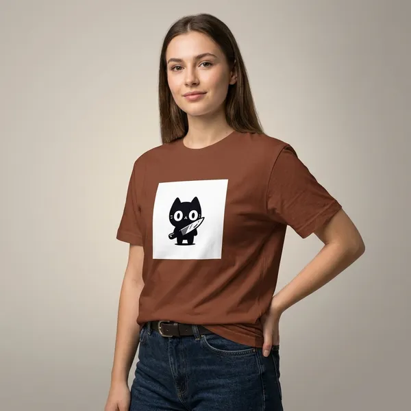 Killer_Cat_Classic_T_Shirt_Copper