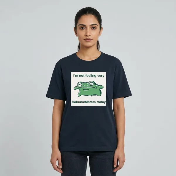 Hakuna_Matata_Classic_T_Shirt_Navy_Blue