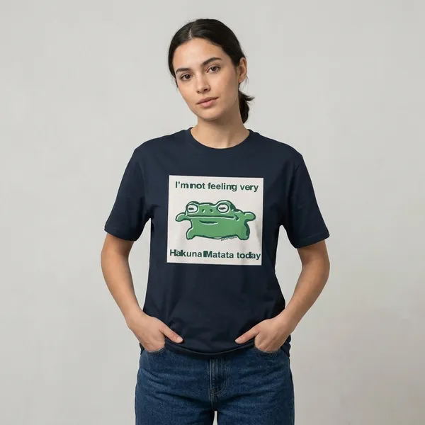 Hakuna_Matata_Classic_T_Shirt_Navy_Blue