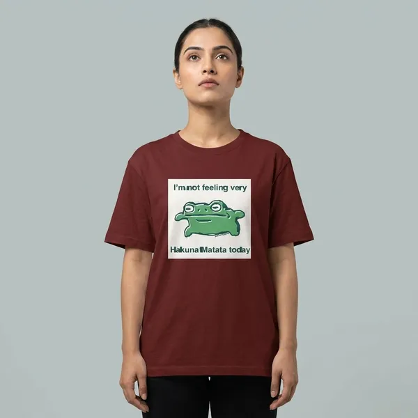 Hakuna_Matata_Classic_T_Shirt_Brick_Red