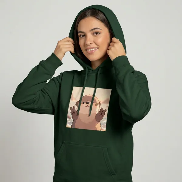 Overloaded_Cuteness_Hoodie_Bottle_Green