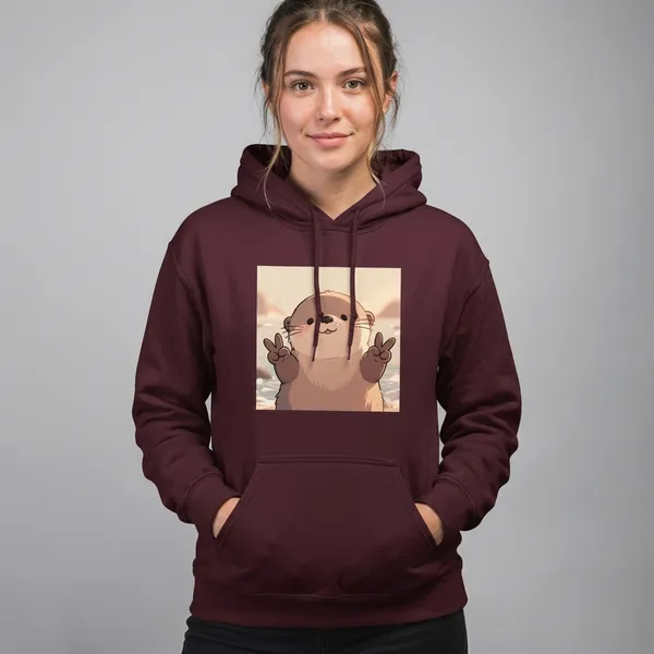 Overloaded_Cuteness_Hoodie_Maroon