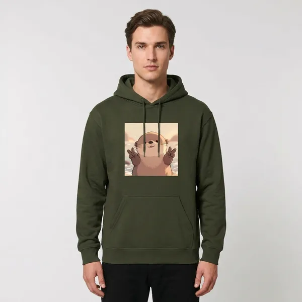 Overloaded_Cuteness_Hoodie_Olive_Green
