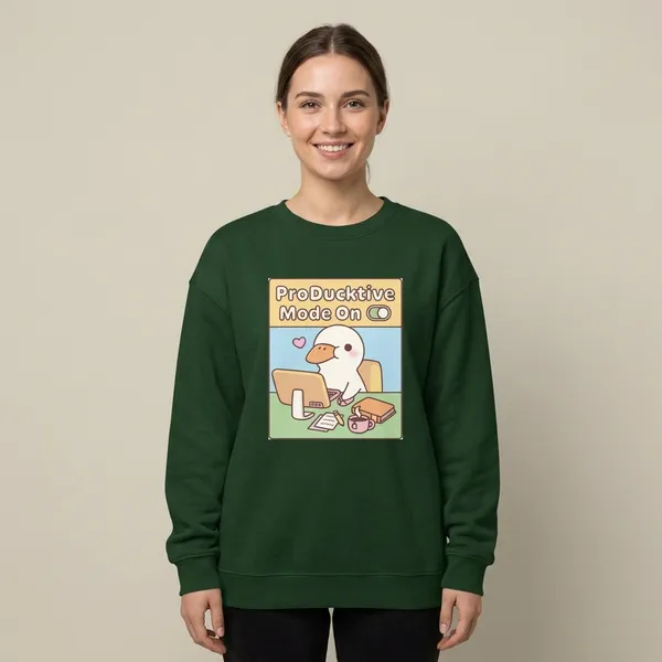 Producktive_Oversized_Sweatshirt_Bottle_Green