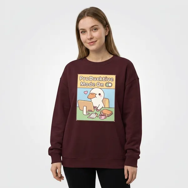 Producktive_Oversized_Sweatshirt_Maroon