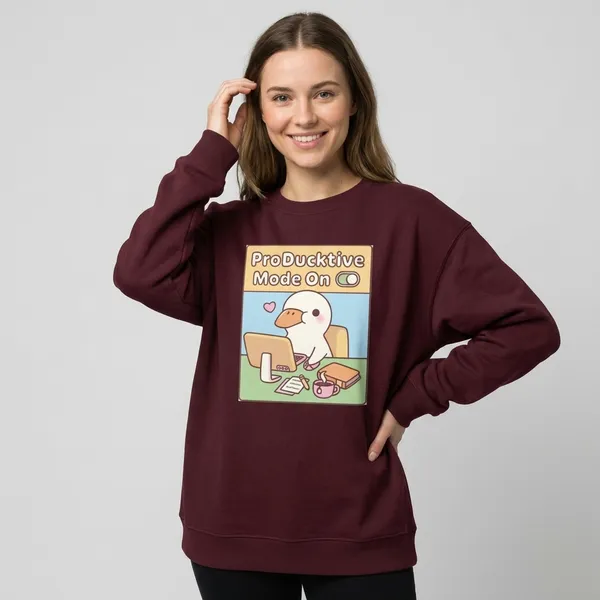 Producktive_Oversized_Sweatshirt_Maroon