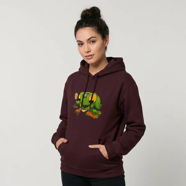 Froggo_Unisex_Hoodie_Maroon
