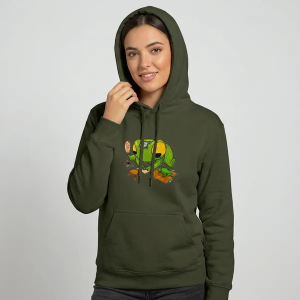 Froggo_Unisex_Hoodie_Olive_Green