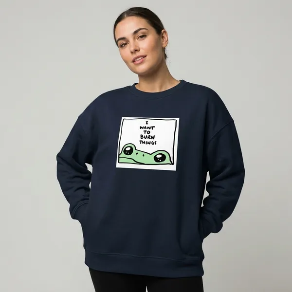 Burn_Things_Oversized_Sweatshirt_Navy_Blue