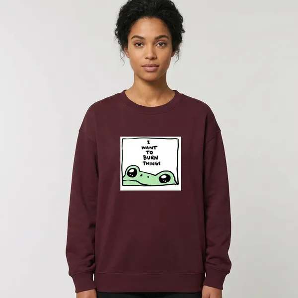 Burn_Things_Oversized_Sweatshirt_Maroon