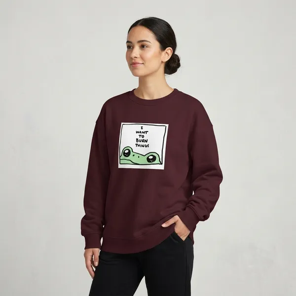 Burn_Things_Oversized_Sweatshirt_Maroon