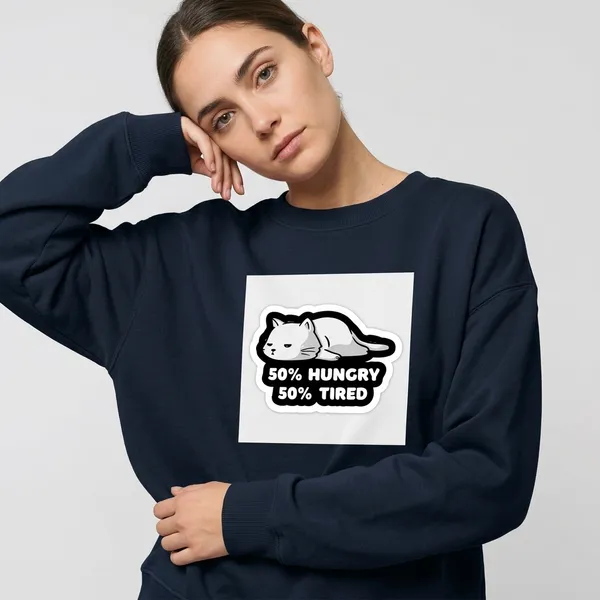 Hungry_And_Tired_Oversized_Sweatshirt_Navy_Blue