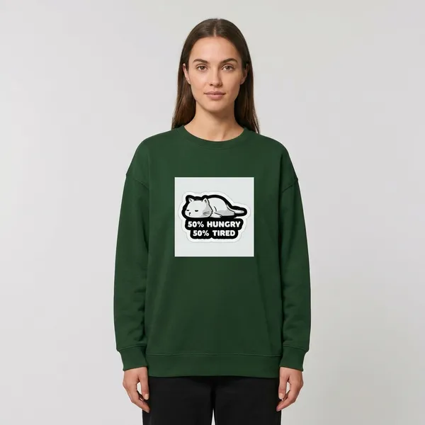 Hungry_And_Tired_Oversized_Sweatshirt_Bottle_Green