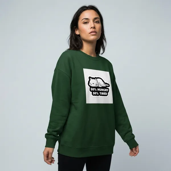 Hungry_And_Tired_Oversized_Sweatshirt_Bottle_Green