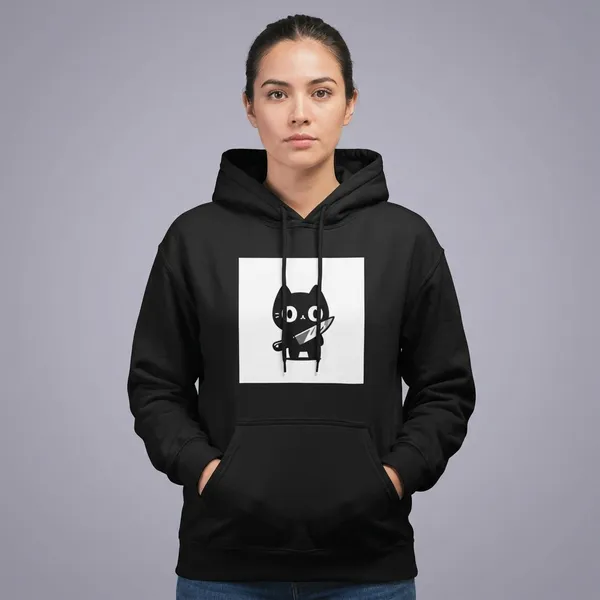 Killer_Cat_Hoodie_Black