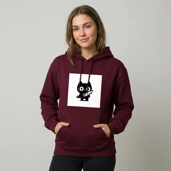 Killer_Cat_Hoodie_Maroon