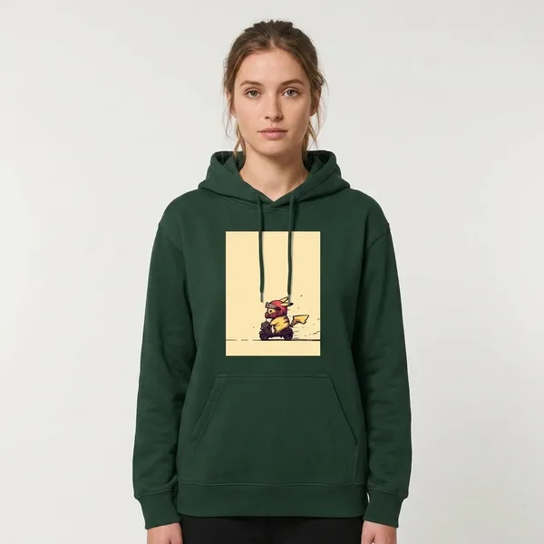Cool_Rider_Unisex_Hoodie_Bottle_Green