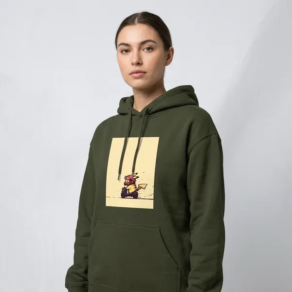 Cool_Rider_Unisex_Hoodie_Olive_Green