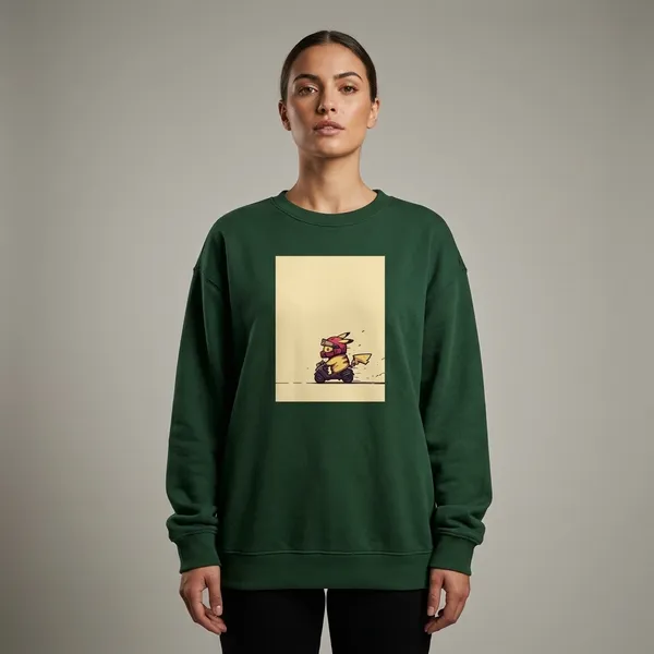 Cool_Rider_Oversized_Sweatshirt_Bottle_Green