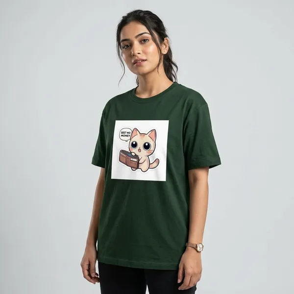 See_No_Money_Classic_T_Shirt_Bottle_Green