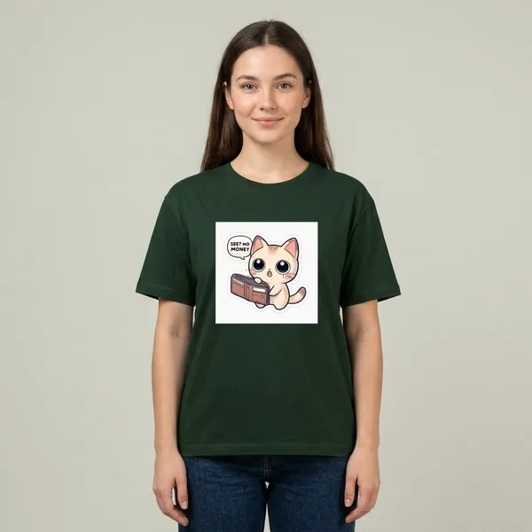 See_No_Money_Classic_T_Shirt_Bottle_Green
