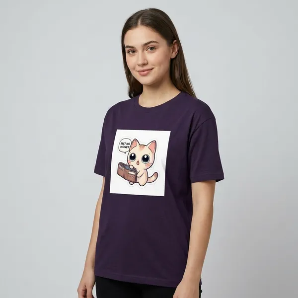 See_No_Money_Classic_T_Shirt_Purple