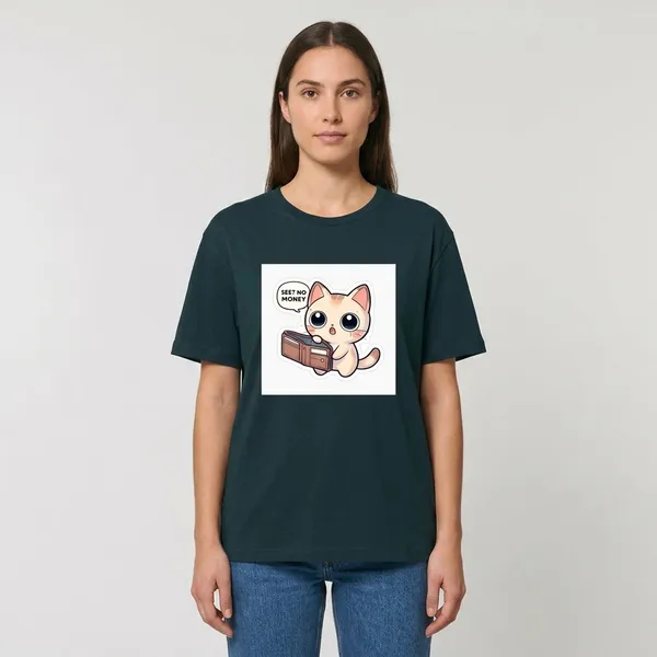 See_No_Money_Classic_T_Shirt_Petrol_Blue