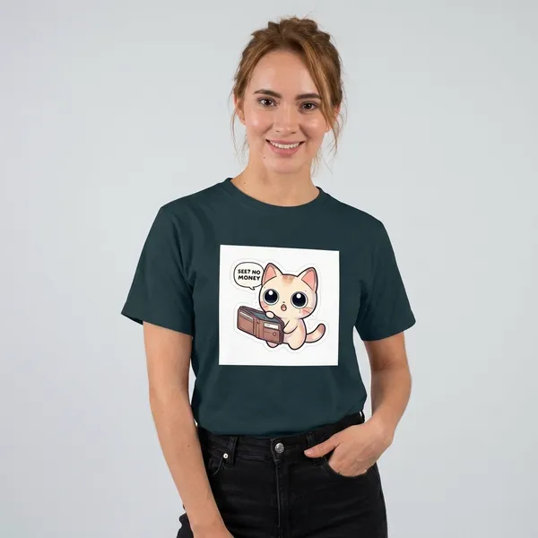 See_No_Money_Classic_T_Shirt_Petrol_Blue