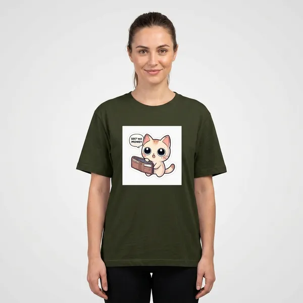 See_No_Money_Classic_T_Shirt_Olive_Green
