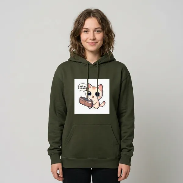 See_No_Money_Unisex_Hoodie_Olive_Green