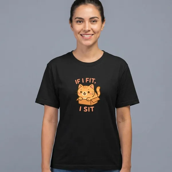 If_I_Fit_I_Sit_Classic_T_Shirt_Black
