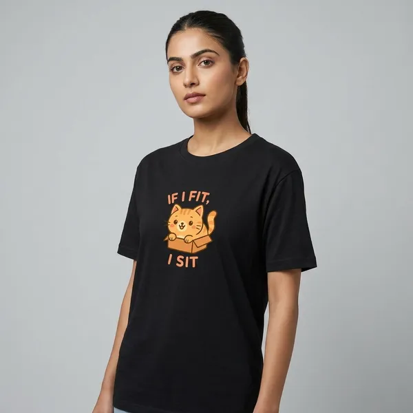 If_I_Fit_I_Sit_Classic_T_Shirt_Black