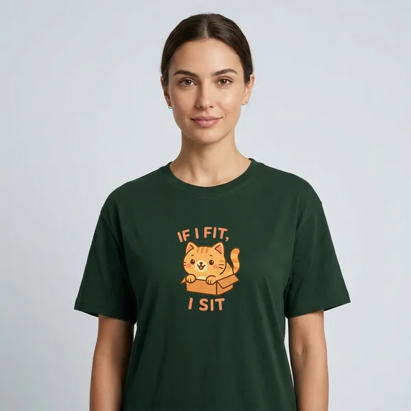 If_I_Fit_I_Sit_Classic_T_Shirt_Bottle_Green