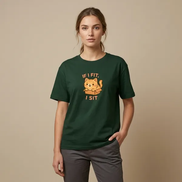 If_I_Fit_I_Sit_Classic_T_Shirt_Bottle_Green