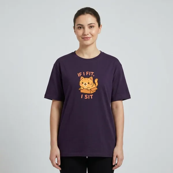 If_I_Fit_I_Sit_Classic_T_Shirt_Purple