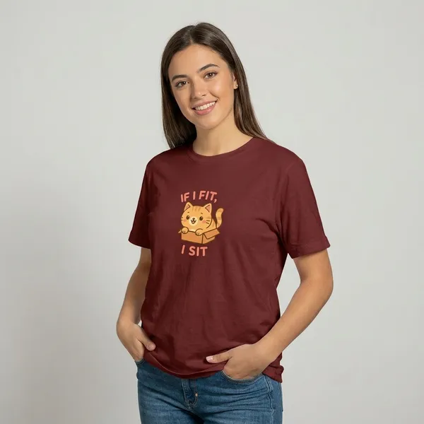 If_I_Fit_I_Sit_Classic_T_Shirt_Brick_Red