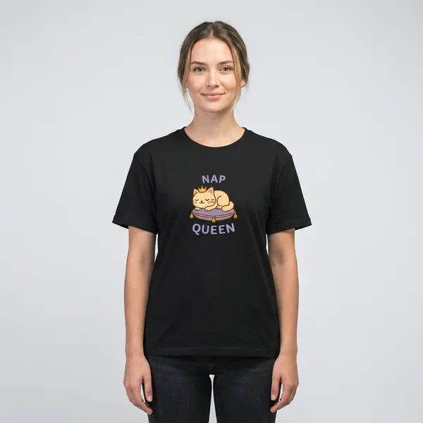 Nap_Queen_Unisex_Classic_T_Shirt_Black