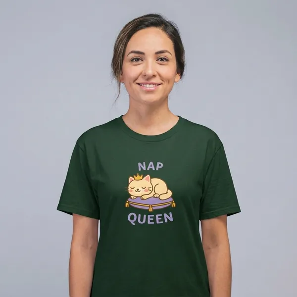 Nap_Queen_Unisex_Classic_T_Shirt_Bottle_Green
