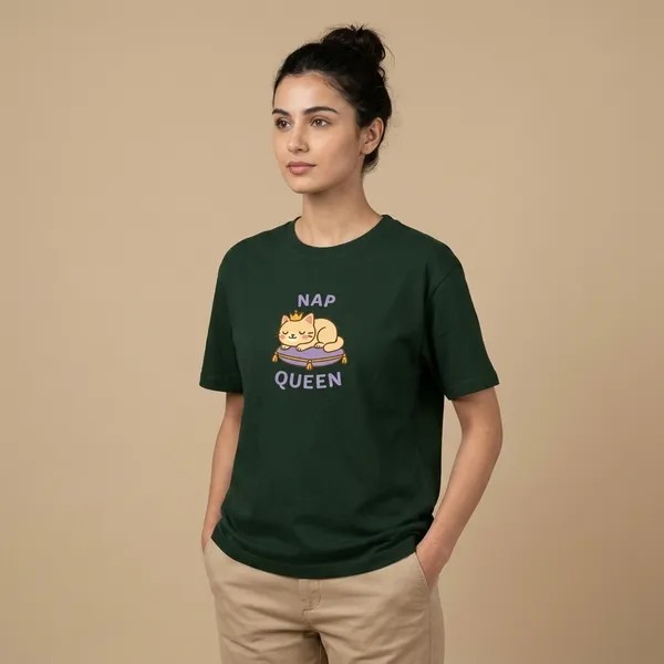 Nap_Queen_Unisex_Classic_T_Shirt_Bottle_Green