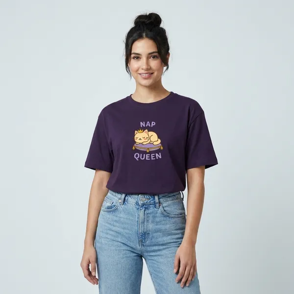 Nap_Queen_Unisex_Classic_T_Shirt_Purple