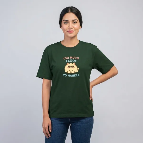 Too_Much_Fluff_To_Handle_Unisex_Classic_T_Shirt_Bottle_Green
