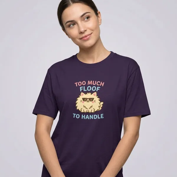 Too_Much_Fluff_To_Handle_Unisex_Classic_T_Shirt_Purple