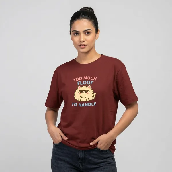 Too_Much_Fluff_To_Handle_Unisex_Classic_T_Shirt_Brick_Red