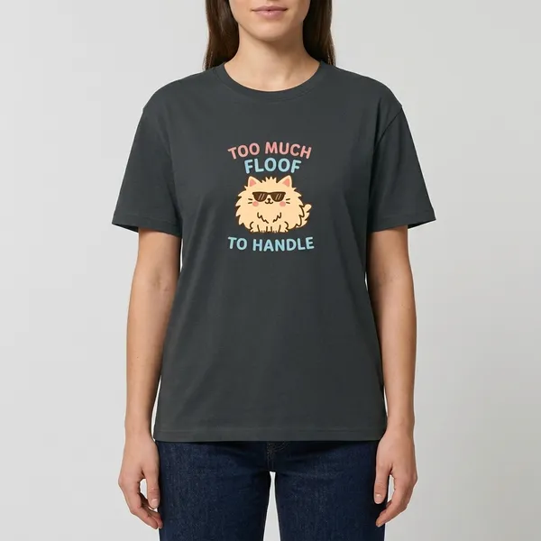 Too_Much_Fluff_To_Handle_Unisex_Classic_T_Shirt_Steel_Grey