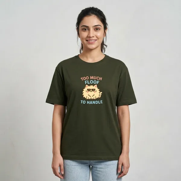 Too_Much_Fluff_To_Handle_Unisex_Classic_T_Shirt_Olive_Green