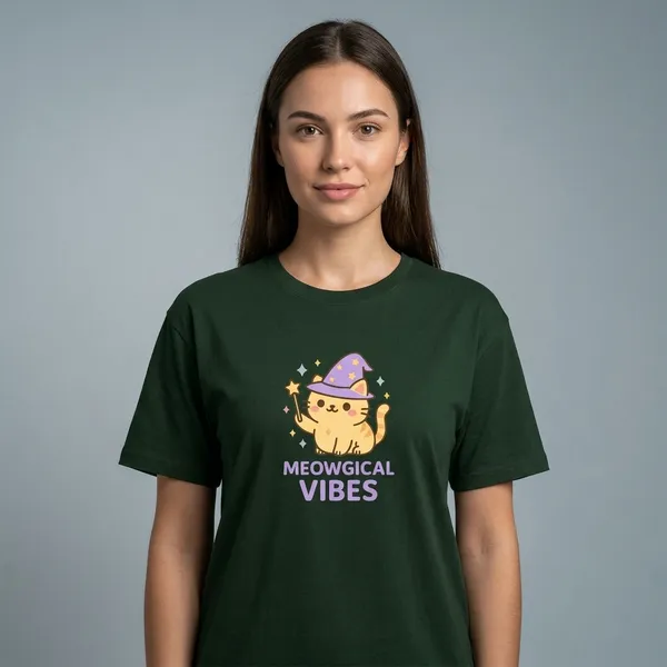 Magical_Vibes_Classic_T_Shirt_Bottle_Green