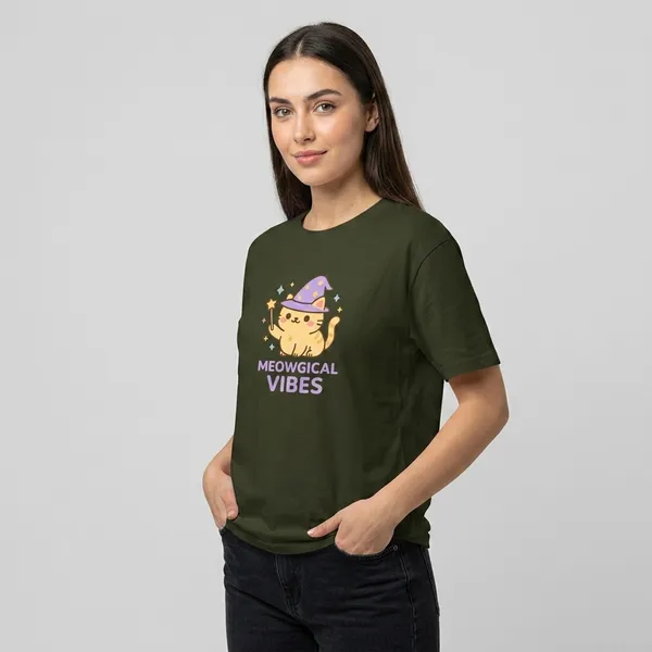 Magical_Vibes_Classic_T_Shirt_Olive_Green